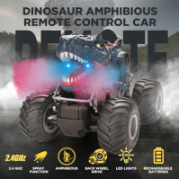 Doahurry Monster Truck auto na dálkové ovládání od 3 4 5 6 7 let, hračka dinosaura, RC auto Dino hračka na dálkové ovládání Mons